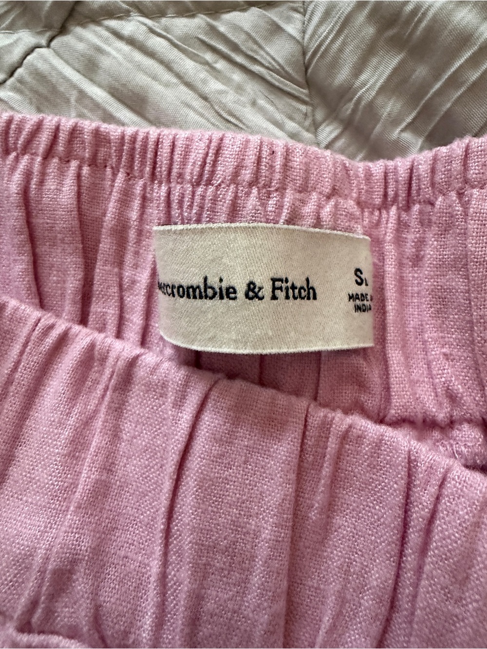 Abercrombie & Fitch Pink Wide-Leg Lounge Pants - Picture 2 of 2